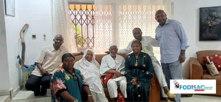 ACTIVITÉ DE LA FODISAC : VISITE CHEZ HADJA MARIAMA ARIBOT